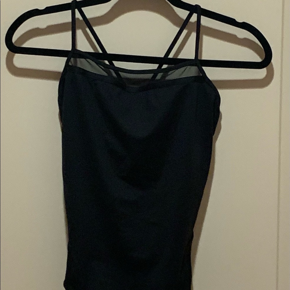 Bloch leotard w/ mesh on front & shoelace detail